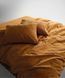 Постільна білизна Limasso Stonewashed Ranforse 200 х 220 євро Mustard 31351 фото 2