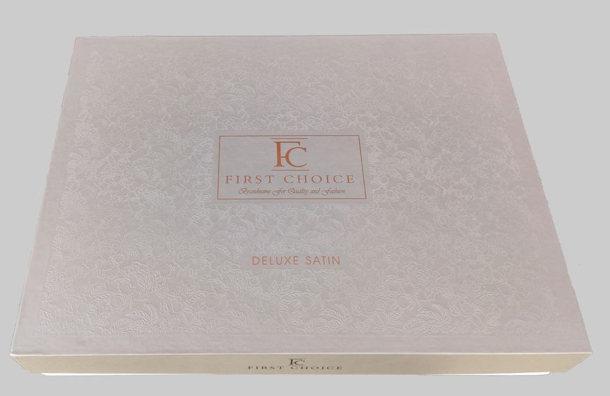 Постільна білизна євро First Choice Deluxe Satin DARK 200 х 220 см Novel Line Black 1938-32-160 фото