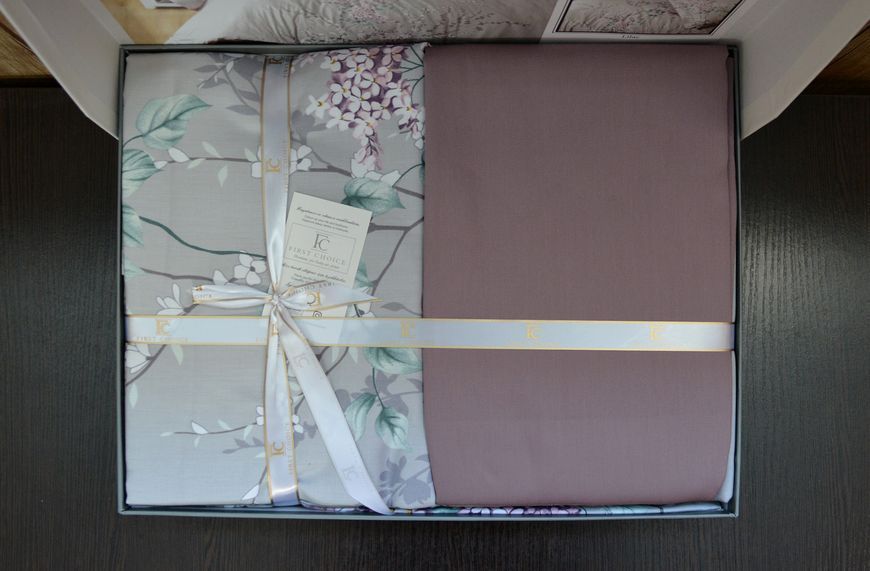 Постільна білизна First Choice Cotton Satin 200 х 220 см "Wisteria Lilac" 31973 фото