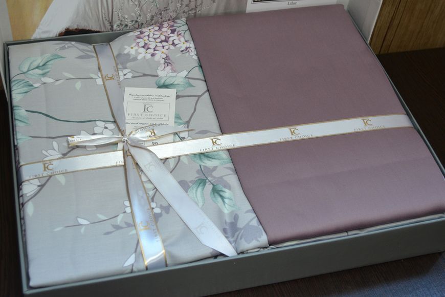 Постільна білизна First Choice Cotton Satin 200 х 220 см "Wisteria Lilac" 31973 фото