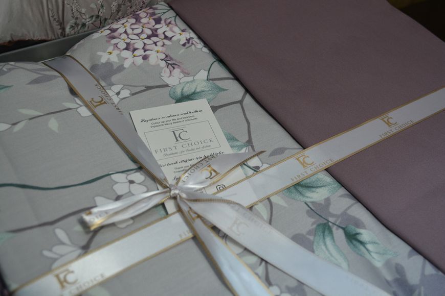 Постільна білизна First Choice Cotton Satin 200 х 220 см "Wisteria Lilac" 31973 фото