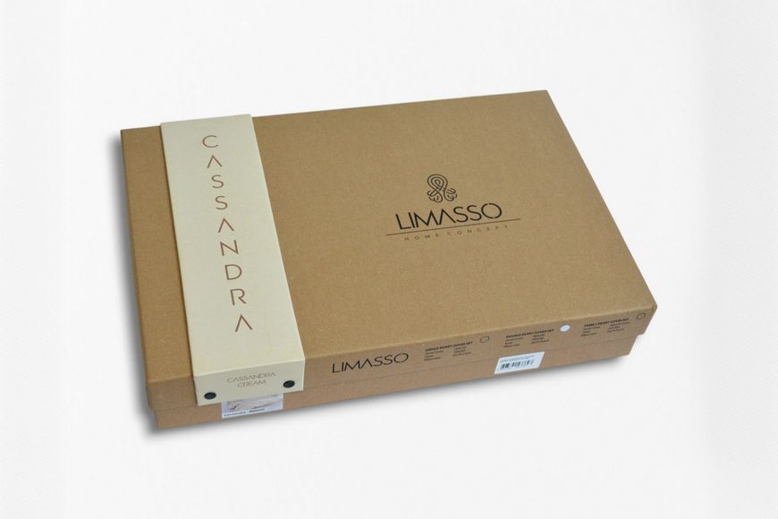 Постільна білизна Limasso Stonewashed 200 х 220 см (2 наволочки) Cassandra Cream 41679 фото