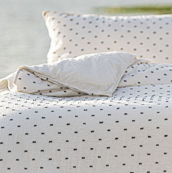 Постільна білизна Limasso Stonewashed 200 х 220 см Pas a Pas White 40692 фото