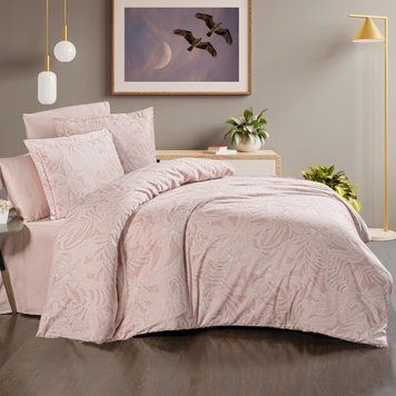 Постільна білизна First Choice Cotton Satin 160 х 220 см сімейна Lucas Powder 41044 фото