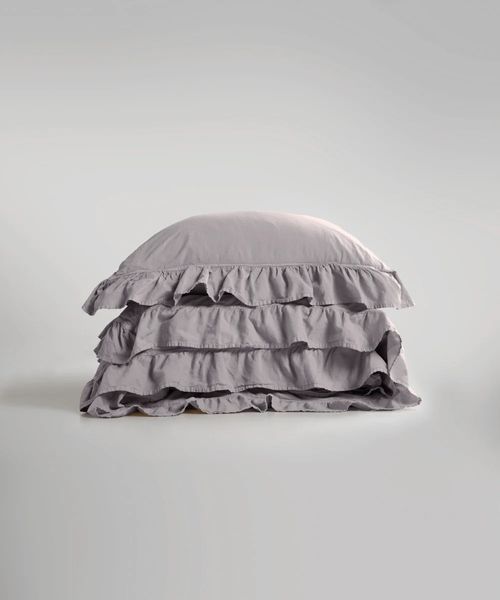 Постільна білизна Limasso Stonewashed Exclusive Ranforse 160 х 220 см сімейний Opal Grey 40272 фото