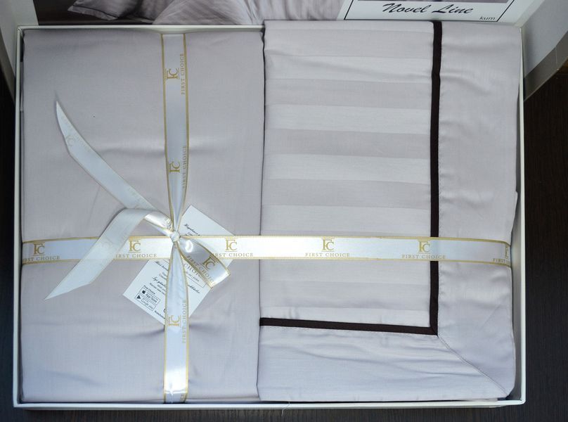 Постельное белье First Choice Deluxe Satin 160 х 220 см Novel Line Sand 40074 фото