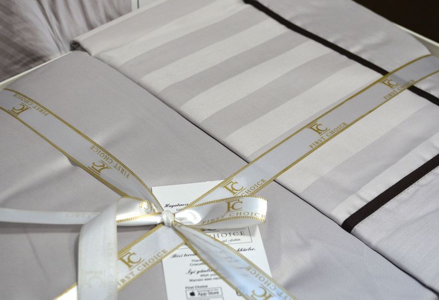 Постельное белье First Choice Deluxe Satin 160 х 220 см Novel Line Sand 40074 фото