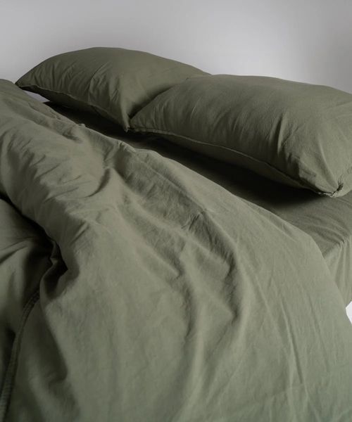 Постільна білизна Limasso Stonewashed Варена бавовна Standart 160х220 Capulet Olive полуторне 31596 фото