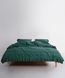 Постільна білизна Limasso Stonewashed 200 х 220 см Sicilia Darc Green 41624 фото 3
