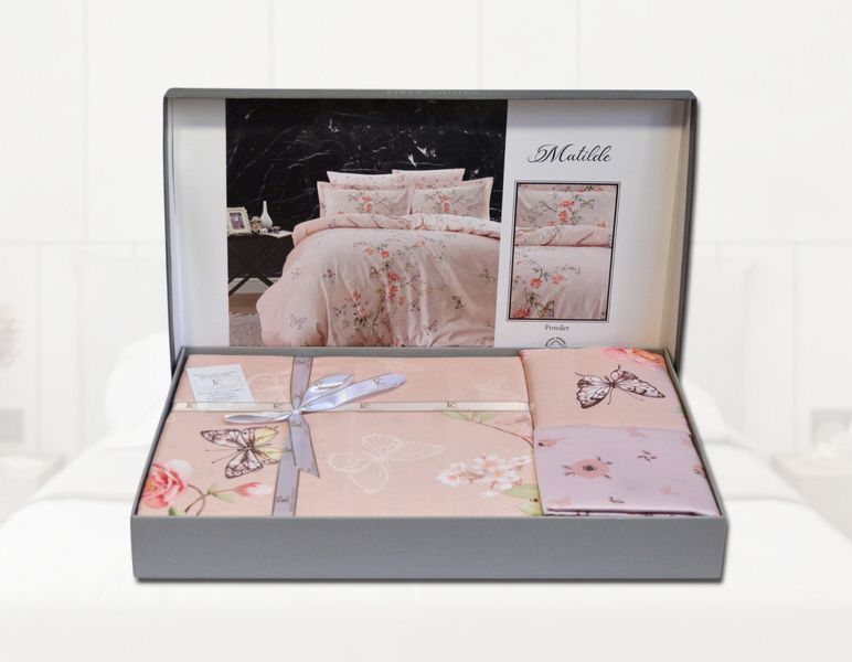 Постільна білизна First Choice Cotton Satin 200 х 220 см Matilde Powder 40723 фото