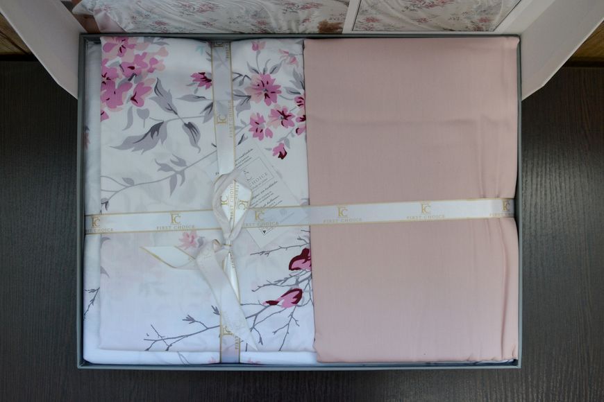 Постільна білизна First Choice Cotton Satin 160 х 220 см "Leena Powder" 31950 фото