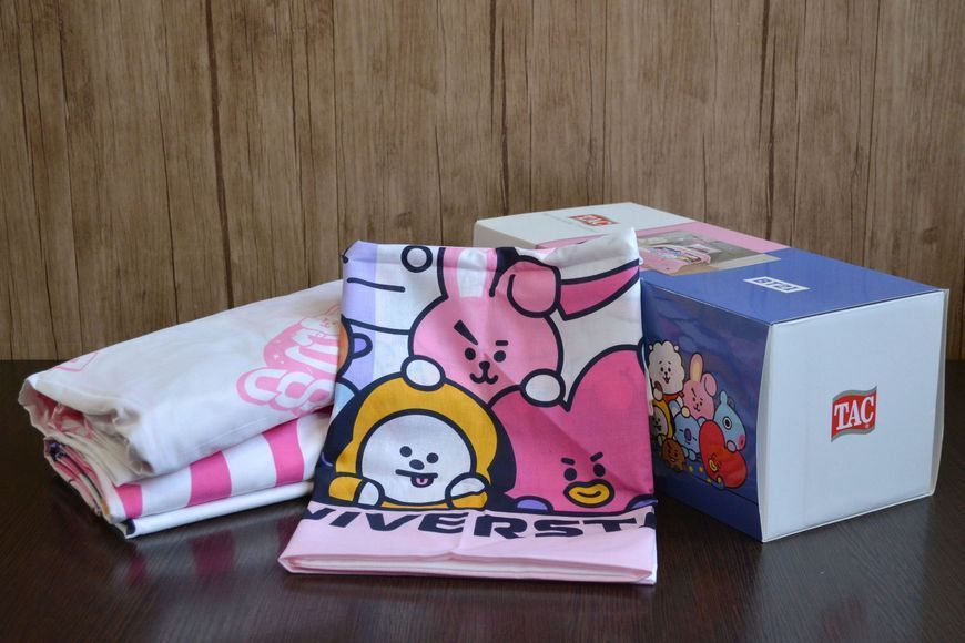 Постільна білизна TAC Disney 160&times;220 см BT21 Universtar 40480 фото