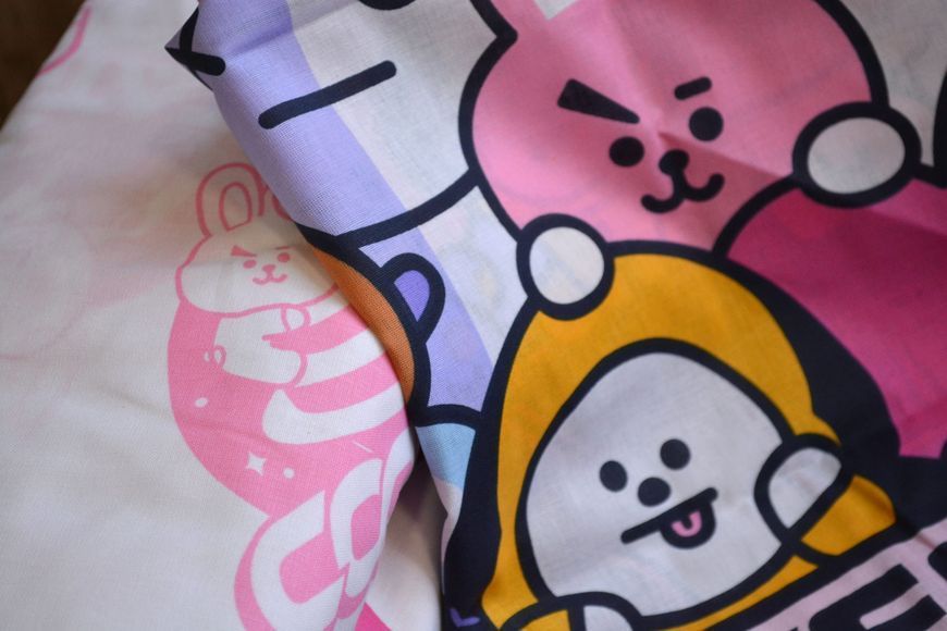 Постільна білизна TAC Disney 160&times;220 см BT21 Universtar 40480 фото