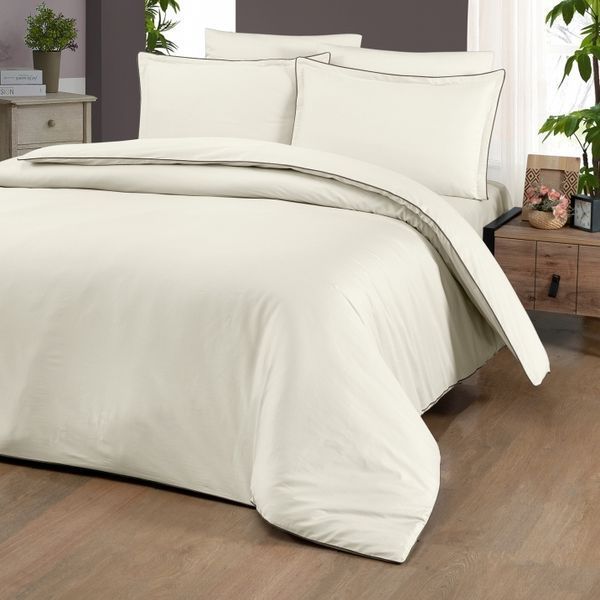 Постільна білизна La Romano Premium Satin 200&times;220 см Lucca Cream 31997 фото