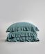 Постільна білизна Limasso Stonewashed Exclusive 160 х 220 см полуторний Akdeniz Mavisi, з рюшами 40314 фото 3