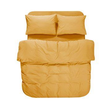 Постільна білизна Lotus Home  Washed cotton - Kansas желтый 200х220см  євро svt-2000022349987 фото