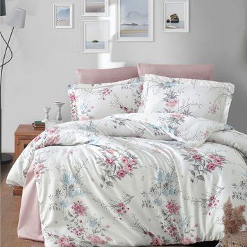 Постельное белье First Choice Cotton Satin 160 х 220 см(семейное) "Leena Powder" 31678 фото