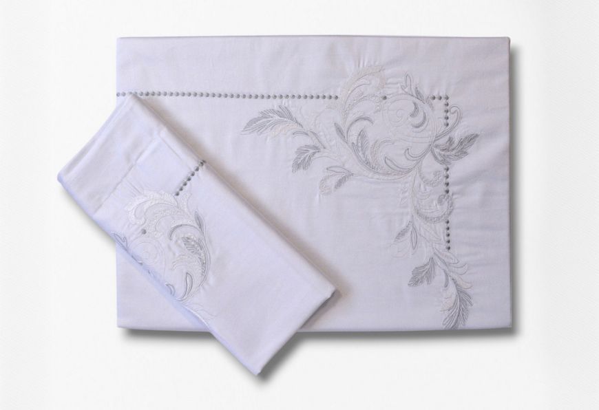 Комплект постільної білизни Issimo Embroidered Satin 200х220 см Voynt Classic 41005 фото
