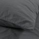 Постільна білизна Washed cotton - Kansas антрацит 200х220см євро svt-2000022350013 фото 2