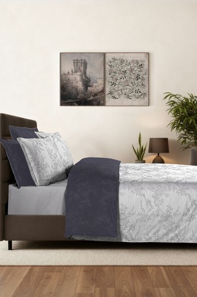 Постельное белье La Romano Mona Premium Satin 300TC 200&times;220см Merida Grey 41599 фото