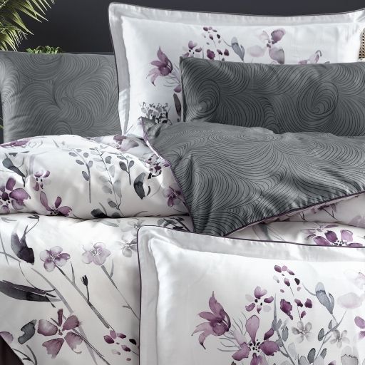 Постельное белье La Romano Premium Satin 200&times;220 см Delcina Grey , евро 31624 фото