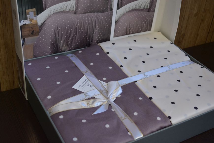 Постельное белье First Choice Cotton Satin 200 х 220 см "Point Lilac" 31600 фото