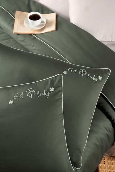 Постільна білизна First Choice Deluxe Satin 200 х 220 см Timeless Dark Green 31573 фото