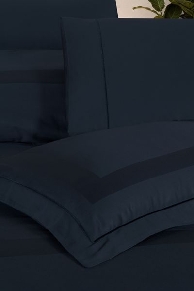 Постельное белье La Romano Mona Premium Satin 300TC 200&times;220см Montova Navy Blue 41597 фото