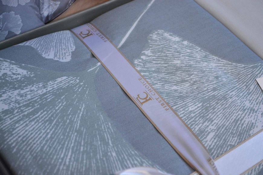 Постільна білизна First Choice Cotton Satin 160 х 220 см Sofira Indigo 40402 фото