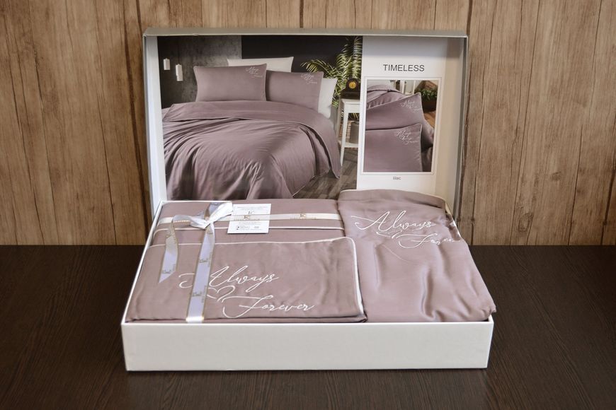 Постільна білизна First Choice Deluxe Satin 200 х 220 см Timeless Lilac 31577 фото