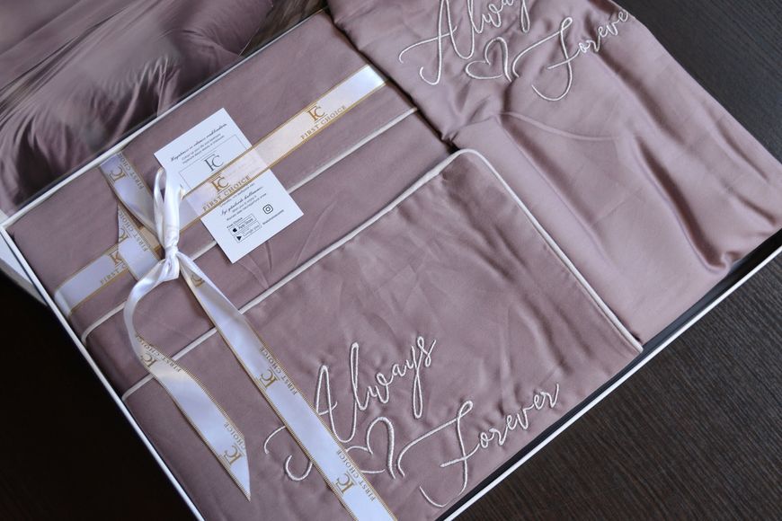 Постільна білизна First Choice Deluxe Satin 200 х 220 см Timeless Lilac 31577 фото