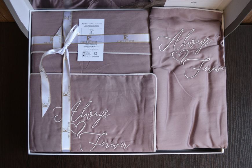 Постільна білизна First Choice Deluxe Satin 200 х 220 см Timeless Lilac 31577 фото