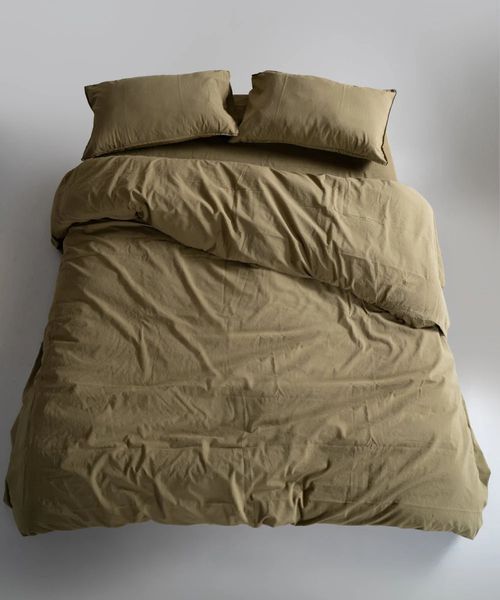 Постільна білизна Limasso Stonewashed Ranforse 160 х 220 см Olive полуторний. наволочка 50х70см -1шт 31480 фото