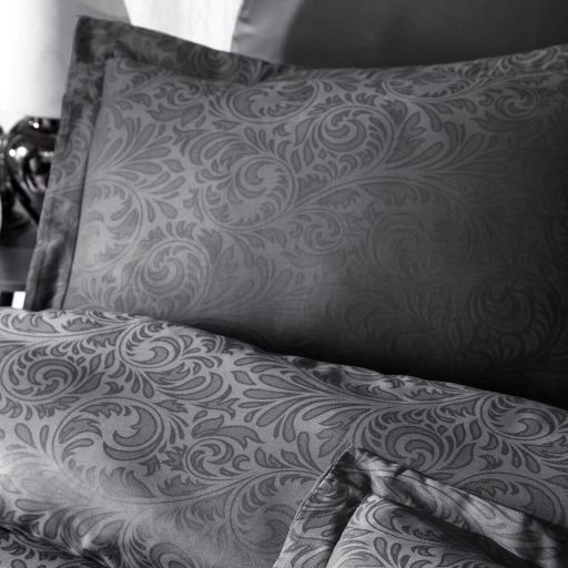 Постельное белье First Choice Jacquard Satin DARK 200 х 220 см евро Tecna Anthracite 31745 фото