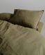 Постільна білизна Limasso Stonewashed Ranforse 160 х 220 см Olive полуторний. наволочка 50х70см -1шт 31480 фото 4