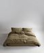 Постільна білизна Limasso Stonewashed Ranforse 160 х 220 см Olive полуторний. наволочка 50х70см -1шт 31480 фото 1