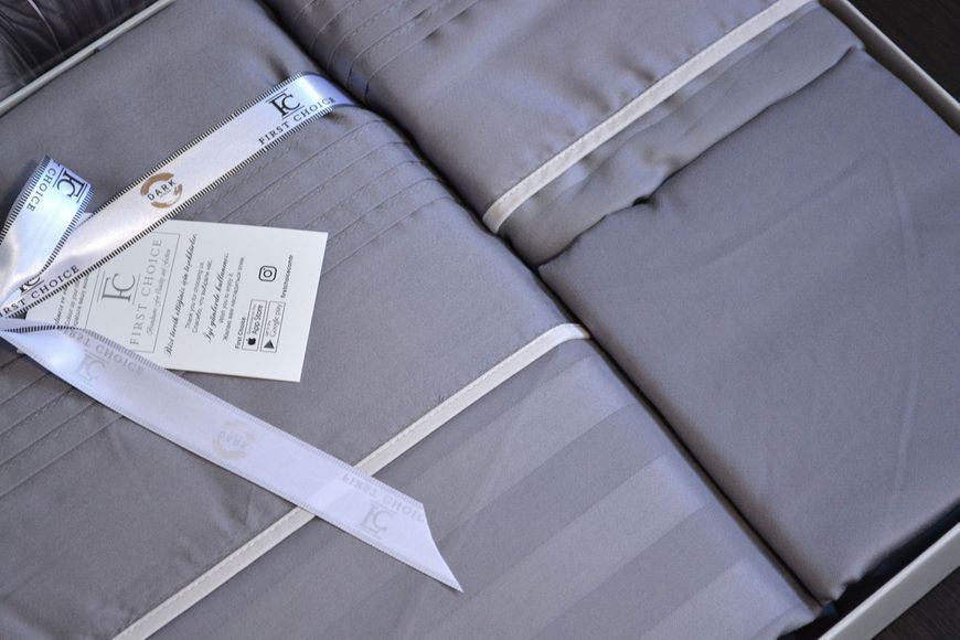 Постельное белье First Choice Deluxe Satin 200 х 220 см Modalife Quicksilve, євро 31984 фото