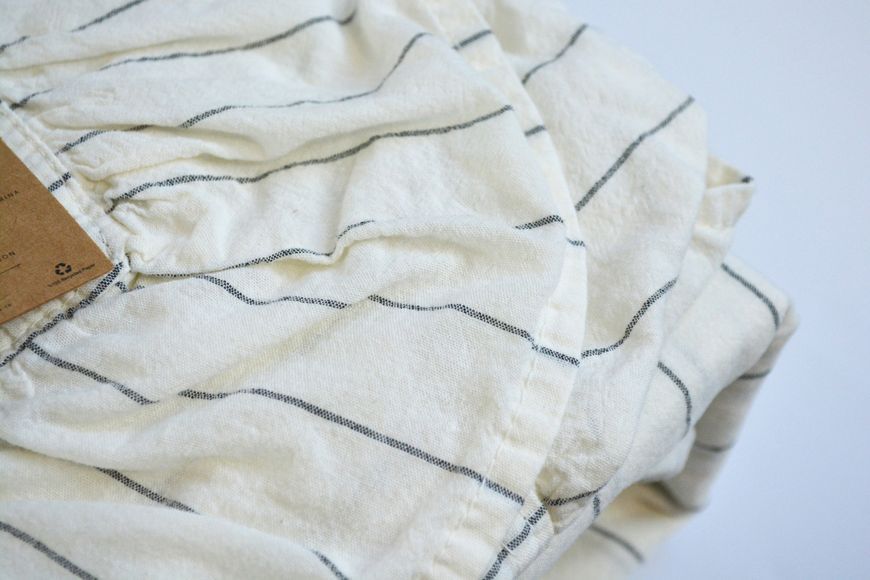 Постільна білизна Limasso Stonewashed Exclusive Ranforse 200 х 220 см Leila Snow White 41106 фото