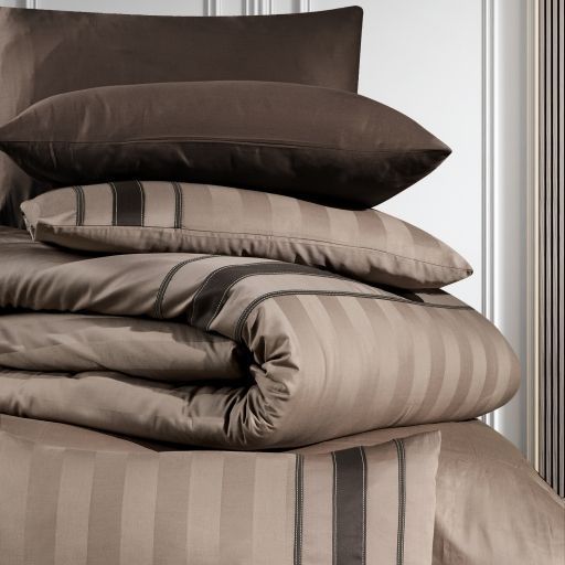 Постельное белье First Choice Deluxe Satin DARK 160 х 220 см семейный Artwel Mink 40397 фото