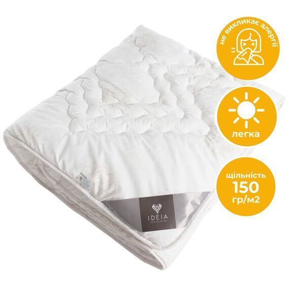 Ковдра літня Air Dream Classic IDEIA 140х210 см гіпоалергенна для літа легка полегшена троянди 8-11746 фото
