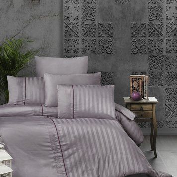 Постільна білизна First Choice Deluxe Satin 200 х 220 см Modalife Lavender, евро 31980 фото