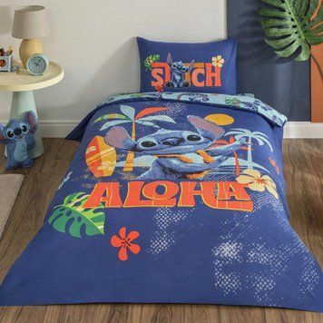 Постільна білизна TAC Disney 160&times;220 см Stitch Aloha 41223 фото