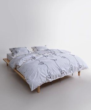 Постельное белье Limasso Stonewashed 200 х 220 см Butterfly Snow White 41603 фото
