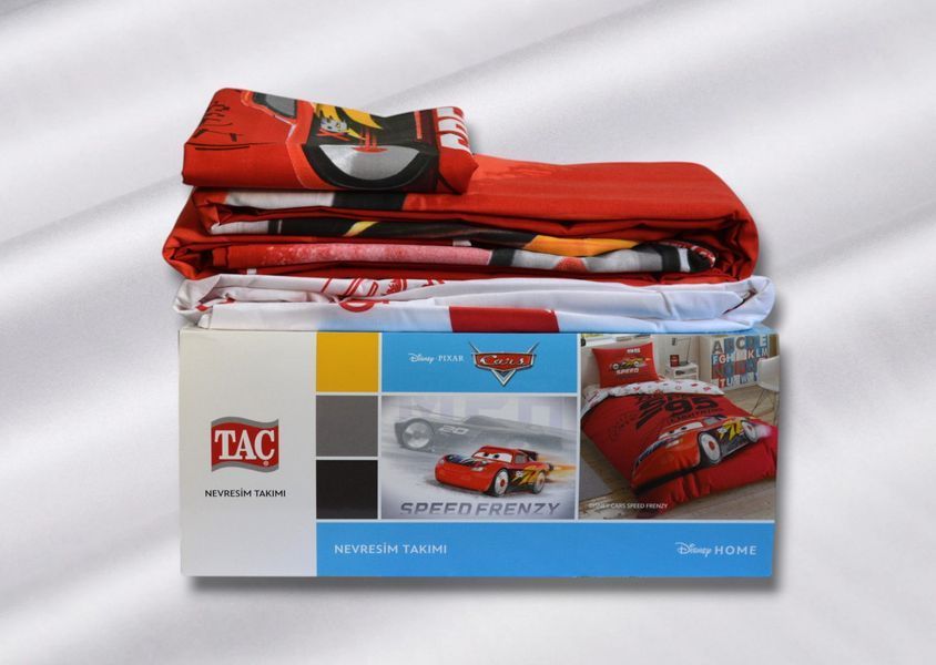 Постільна білизна TAC Disney 160&times;220 см Cars Speed Frenzy 31255 фото