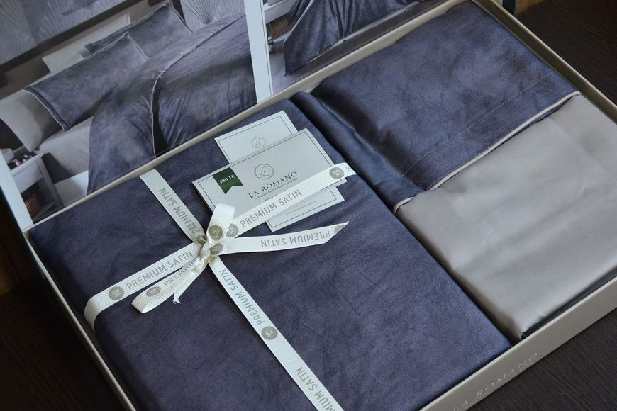 Постільна білизна La Romano Premium Satin 200&times;220 см Marlen Cobalt 40156 фото