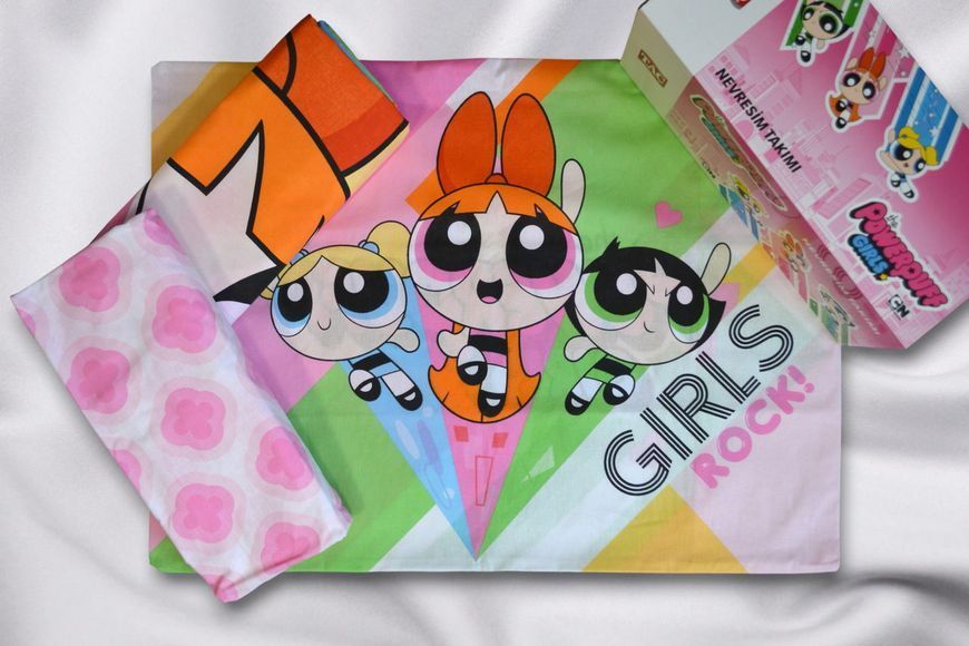 Постільна білизна TAC Disney 160&times;220 см Powerpuff Girls 41207 фото