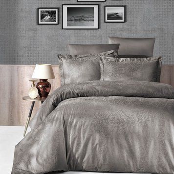 Постільна білизна First Choice Jacquard Satin 200 х 220 см Tecna Mink 40306 фото