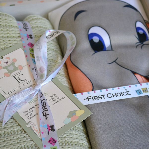 Постельное белье для новорожденных с пледом First Choice Baby Digital Satin Nirvana 100х150 см. Safari 31835 фото