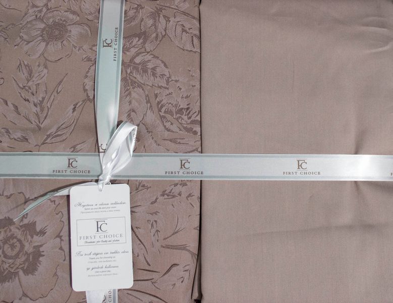 Постельное белье First Choice Cotton Satin 200 х 220 см "Advina Mink 1940-25 фото
