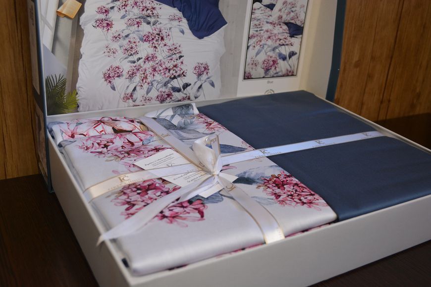 Постільна білизна First Choice 3D Satin 200&times;220 Luanda Blue 3DS-144-luanda-blue фото